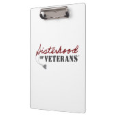 Sisters of Veterans Military Pride Design Klemmbrett (Links)