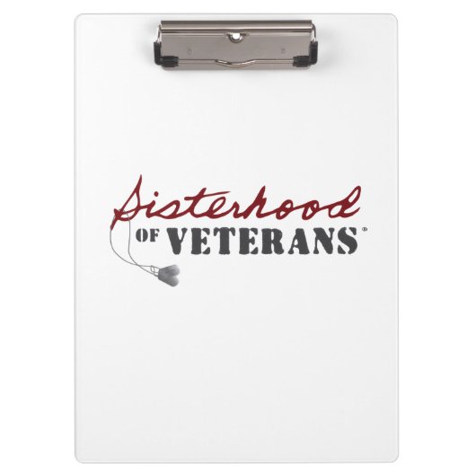 Sisters of Veterans Military Pride Design Klemmbrett (Vorderseite)