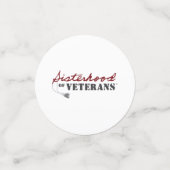 Sisters of Veterans Military Pride Design Konfetti (Klein Vorderseite)
