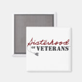 Sisters of Veterans Military Pride Design Magnet (Vorderseite/Rückseite)