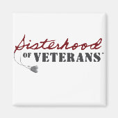 Sisters of Veterans Military Pride Design Magnet (Vorne)
