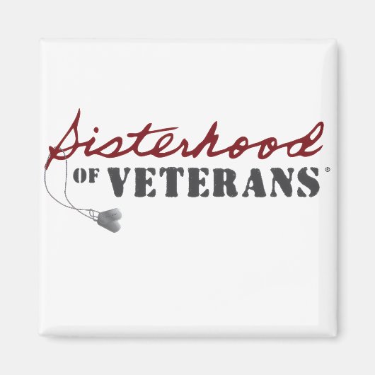 Sisters of Veterans Military Pride Design Magnet (Vorne)