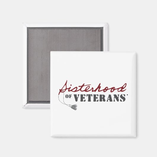 Sisters of Veterans Military Pride Design Magnet (Vorderseite/Rückseite)