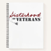 Sisters of Veterans Military Pride Design Notizblock (Vorderseite)