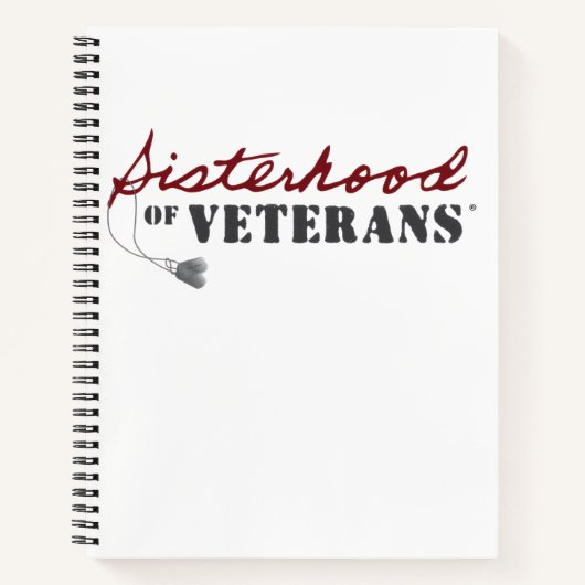 Sisters of Veterans Military Pride Design Notizblock (Vorderseite)