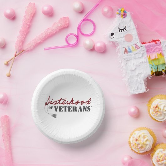 Sisters of Veterans Military Pride Design Pappteller (Party)