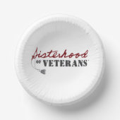 Sisters of Veterans Military Pride Design Pappteller (Vorderseite)