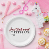 Sisters of Veterans Military Pride Design Pappteller (Party)