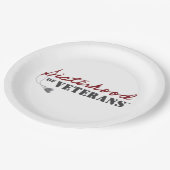 Sisters of Veterans Military Pride Design Pappteller (Schrägansicht)