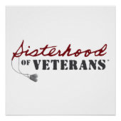 Sisters of Veterans Military Pride Design Poster (Vorderseite)