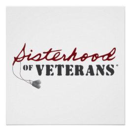 Sisters of Veterans Military Pride Design Poster