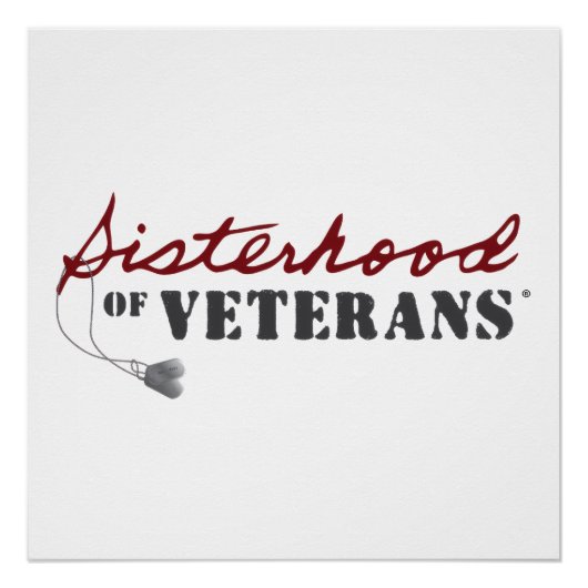 Sisters of Veterans Military Pride Design Poster (Vorderseite)