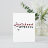 Sisters of Veterans Military Pride Design Postkarte (Stehend Vorderseite)