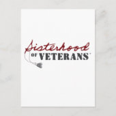 Sisters of Veterans Military Pride Design Postkarte (Vorderseite)