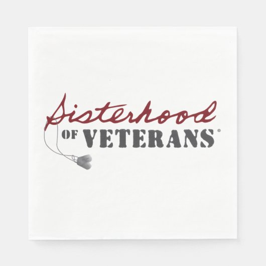 Sisters of Veterans Military Pride Design Serviette (Vorderseite)