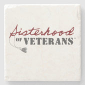 Sisters of Veterans Military Pride Design Steinuntersetzer (Vorderseite)