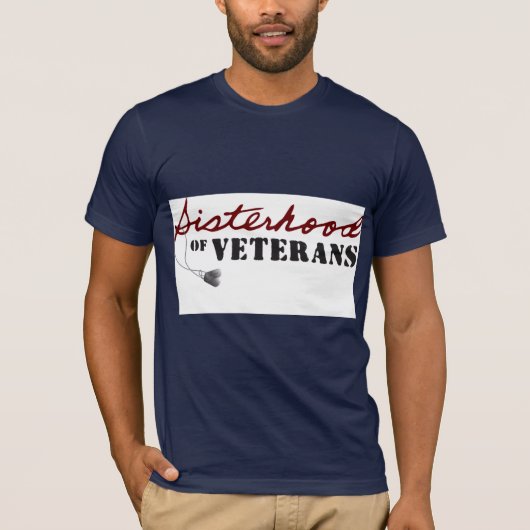 Sisters of Veterans Military Pride Design T-Shirt (Vorderseite)