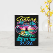 Sisters On The Loose Sisters Trip 2026 Funny Summe Karte (Gelbe Blume)