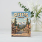 Sisters Oregon Postkarte (Stehend Vorderseite)