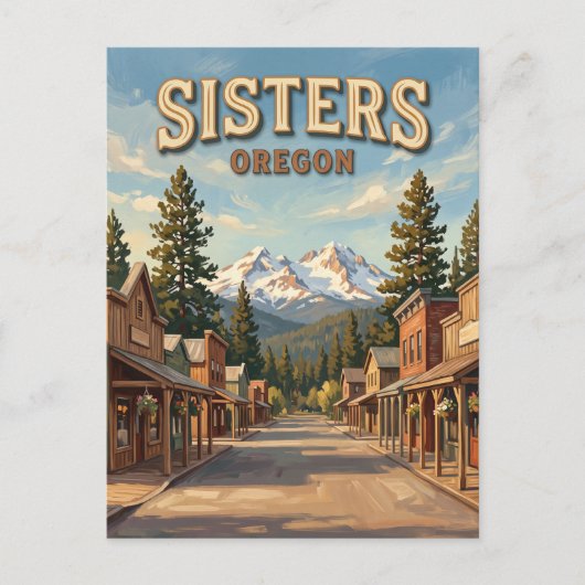 Sisters Oregon Postkarte (Vorderseite)