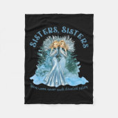 Sisters Pajamas Holiday White Christmas Movie 1954 Fleecedecke (Vorderseite)