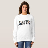 Sisters Photo Collage Basic Sweatshirt (Vorne ganz)