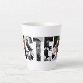 Sisters Photo Collage Latte Mug Gift Milchtasse (Vorderseite)