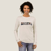 Sisters Photo Collage Long Sleeve Shirt (Volle Vorderseite)