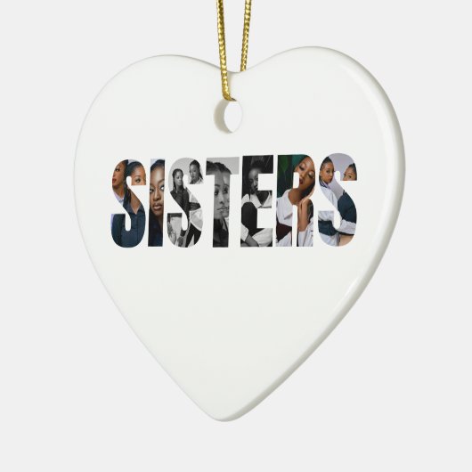 Sisters Photo Collage Ornament Gift (Links)