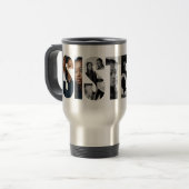Sisters Photo Collage Travel Mug Gift Reisebecher (Vorderseite Links)