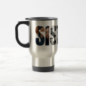 Sisters Photo Collage Travel Mug Gift Reisebecher (Links)