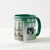 Sisters Photo Collage with Names, Best Therapy Tasse (VorderseiteRechts)