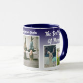 Sisters Photo Collage with Names, Best Therapy Tasse (VorderseiteRechts)