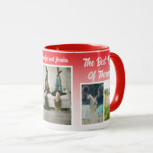 Sisters Photo Collage with Names, Best Therapy Tasse (VorderseiteRechts)