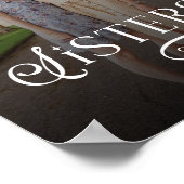Sisters Photo Personalized Monogram Poster (Ecke)