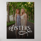 Sisters Photo Personalized Monogram Poster (Vorne)
