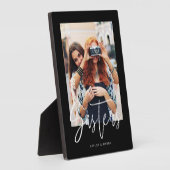 Sisters Pinsel Modernes Foto Layout Schwarz Fotoplatte (Seite)