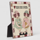 Sisters Poem Plaque Fotoplatte (Seite)