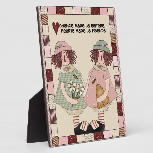 Sisters Poem Plaque Fotoplatte (Seite)