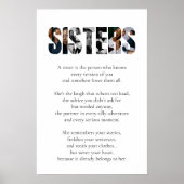 SISTERS Poem Poster – Heartfelt Gift for Sister (Vorne)