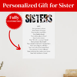 SISTERS Poster – Emotionales und lustiges Geschenk