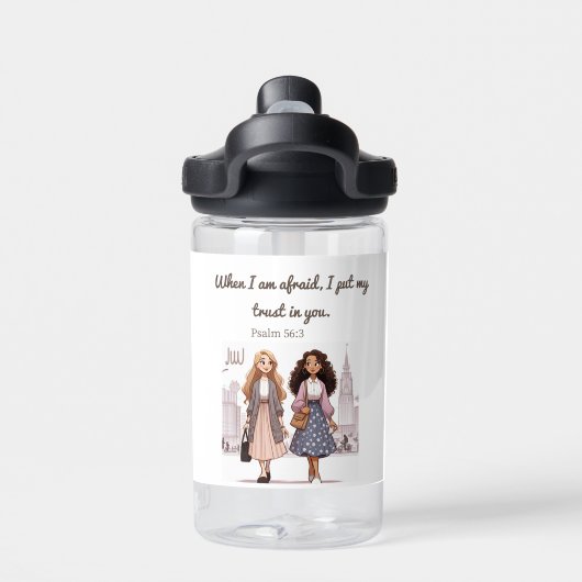 sisters preaching bottle of water  trinkflasche (Rückseite)