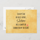 Sisters Quote Postkarte (Vorne/Hinten)