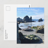 Sisters Rock State Park Oregon Coast Postkarte (Vorne/Hinten)