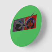 Sisters Runde Wanduhr (Winkel)