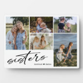 Sisters Script | Foto Collage Sisters Fotoplatte (Vorderseite)