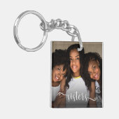 Sisters Script Foto Schlüsselanhänger (Vorderseite links)