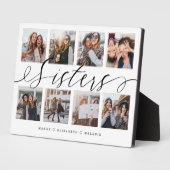 Sisters Script | Geschenk für Schwestern FotoColla Fotoplatte (Seite)