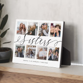 Sisters Script | Geschenk für Schwestern FotoColla Fotoplatte