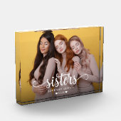Sisters Script Heart Modern Fotoblock (Links)
